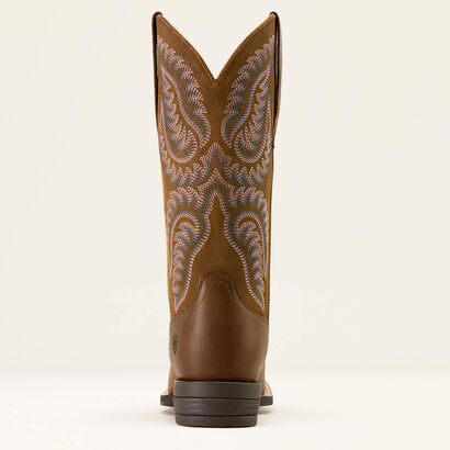 Cattle Caite Wide Square Toe Western Boot Heel