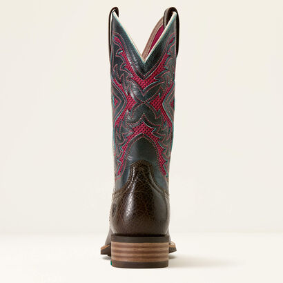 San Angelo VentTEK 360 Wide Square Toe Western Boot Heel