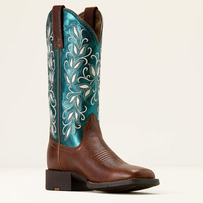 Round Up Holly Wide Square Toe Western Boot Medial