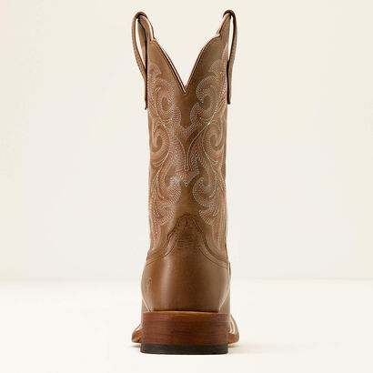County Lane Wide Square Toe Western Boot Heel