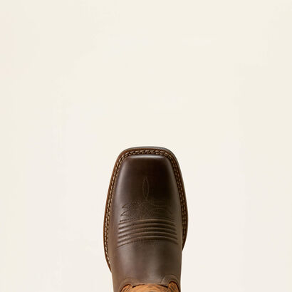 Round Up Ryder Wide Square Toe Western Boot Toe