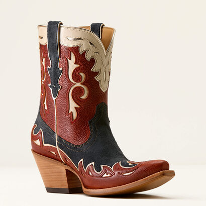 Juanita X Toe Western Boot Medial