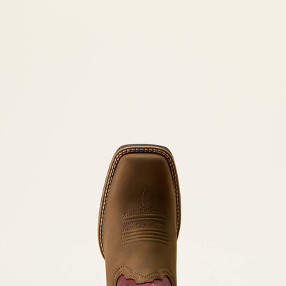 Hybrid Ranchwork Wide Square Toe Western Boot Toe
