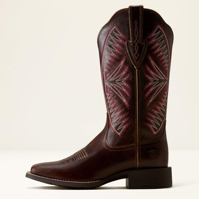 Round Up Ruidoso Wide Square Toe Western Boot Side