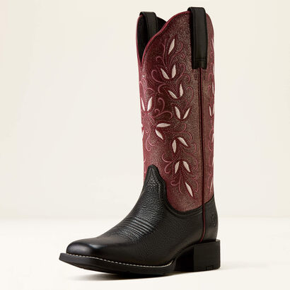 Round Up Holly Wide Square Toe Western Boot