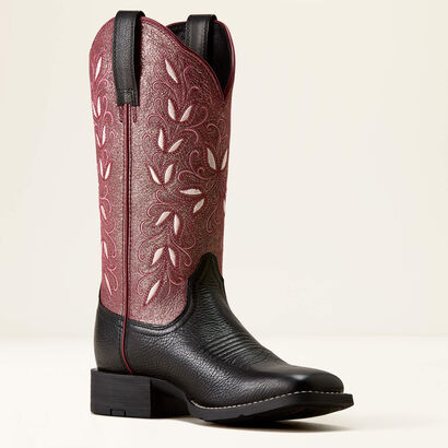 Round Up Holly Wide Square Toe Western Boot Medial