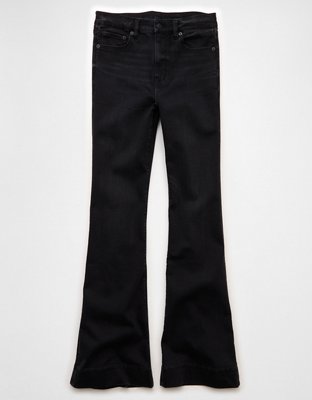 AE Super High-Waisted Flare Jean - Proper Black
