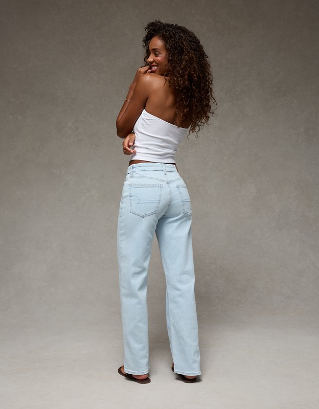 AE Curvy High-Waisted Stovepipe Jean - Cool Classic