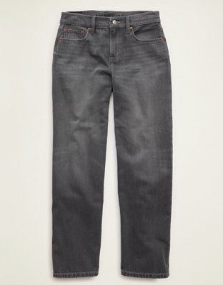 AE Low-Rise Baggy Straight Jean - Grey