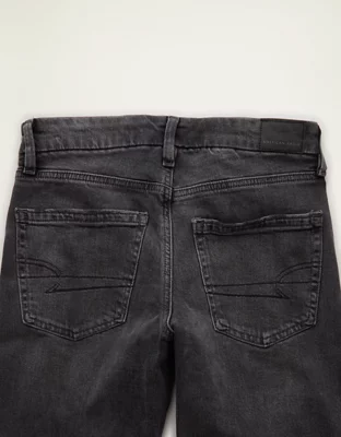 AE Curvy High-Waisted Straight Jean - Black