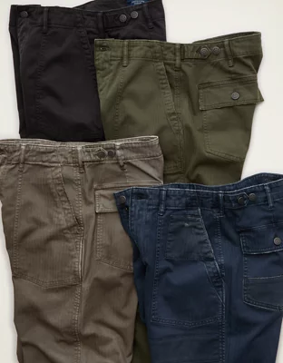 AE Flex Loose Fit Lived-In Utility Pant - Shell Gray