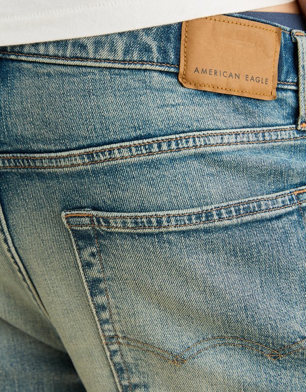 AE Slim Straight Jean - Medium Tinted Indigo