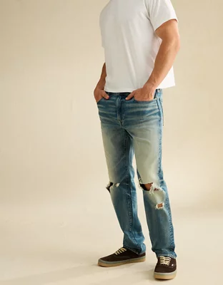 AE Slim Straight Jean - Medium Tinted Indigo