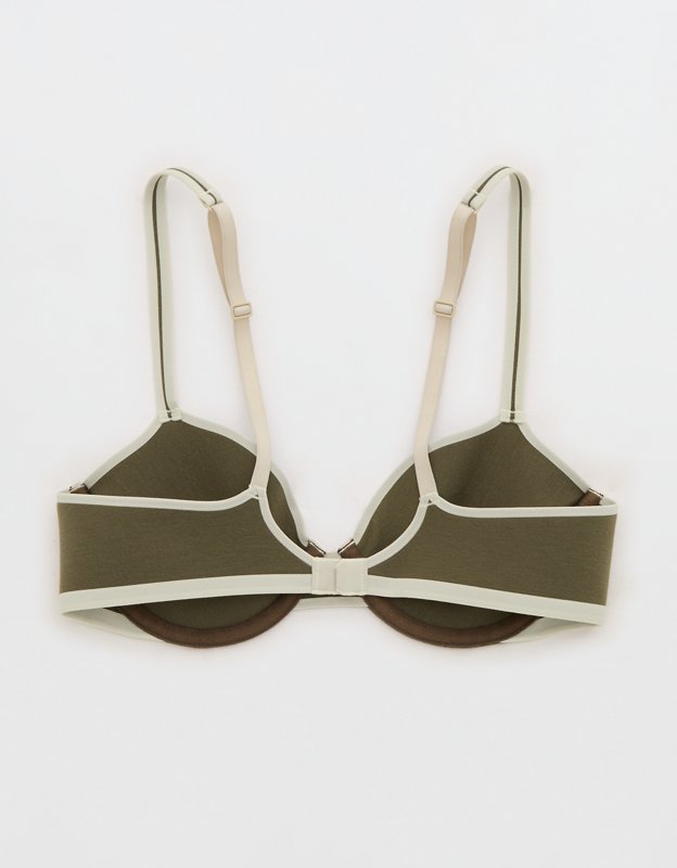 Float Full Coverage Unlined Bra - Festive Olive