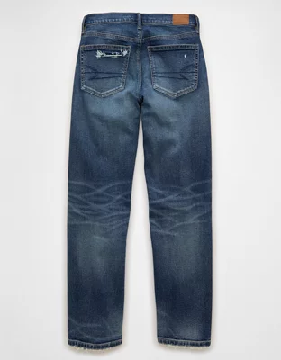AE Low-Rise Baggy Straight Jean - Medium Tinted Indigo