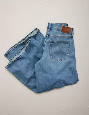 AE77 Premium Super Wide Jean - Medium Wash