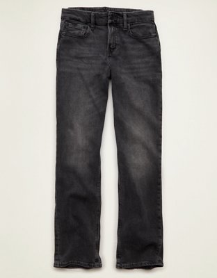 AE Curvy High-Waisted Straight Jean - Black