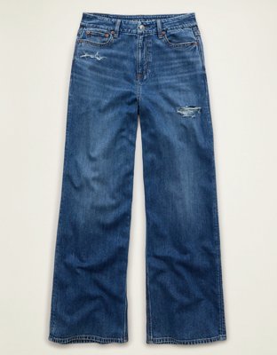 AE Curvy Super High-Waisted Baggy Wide-Leg Jean - Classic Medium