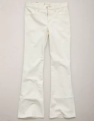 AE77 Premium Vintage Flare Jean - White