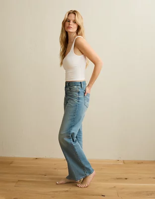 AE Curvy High-Waisted Stovepipe Jean - Tinted Medium