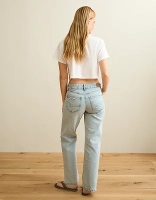 AE Curvy High-Waisted Stovepipe Jean - Skylight