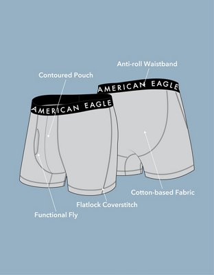 AEO Men's 4.5" Classic Boxer Brief - Pink Burst