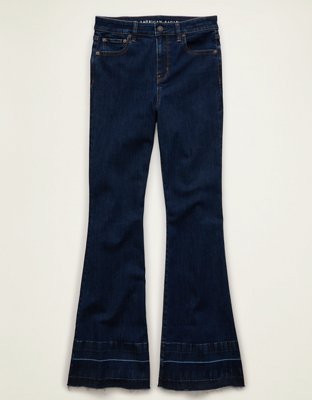 AE Super High-Waisted Flare Jean - Dark Rinse