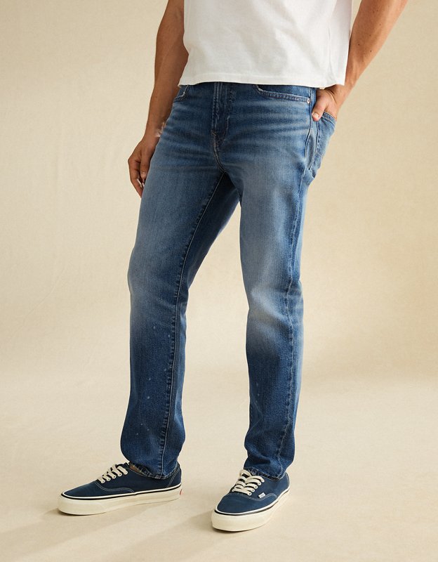AE Slim Straight Jean - Medium Vintage Wash