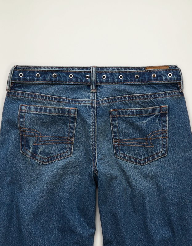 AE Lowest-Rise Baggy Wide-Leg Jean - Medium Tinted