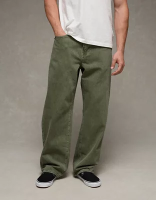 AE Loose Jean - Olive Moss