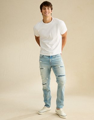 AE Athletic Fit Jean - Destroyed Bright