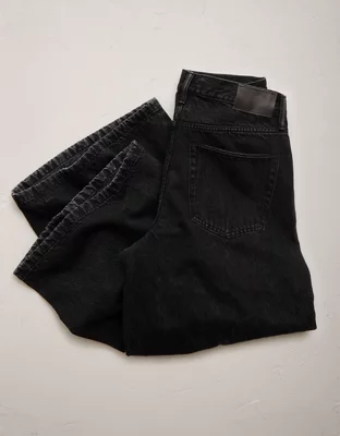 AE77 Premium Super Wide Jean - Black