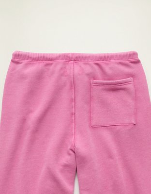 AE Dreamy Fleece Low-Rise Wide-Leg Sweatpant - Starlet Pink