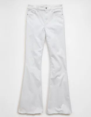 AE Super High-Waisted Flare Jean - Bright White