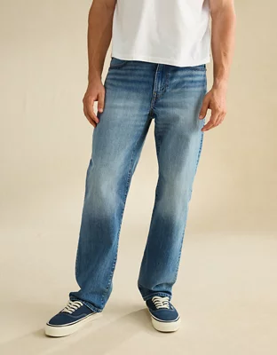 AE Relaxed Straight Jean - Tinted Medium