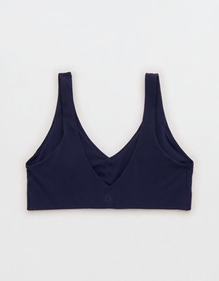 OFFLINE By Aerie Real Me XTRA Classic Double V Sports Bra - Royal Navy