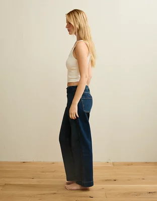 AE Curvy High-Waisted Stovepipe Jean - Dark Wash