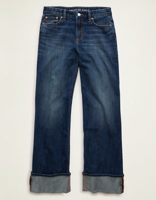 AE Curvy High-Waisted Stovepipe Jean - Dark Indigo Wash