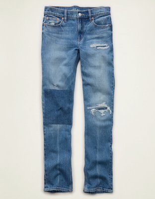 AE High-Waisted Straight Jean - Light Wash