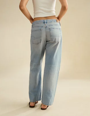 AE Low-Rise Classic Straight Jean - Light Tinted Wash