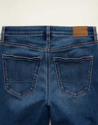 AE Super High-Waisted Flare Jean - Medium Indigo Wash