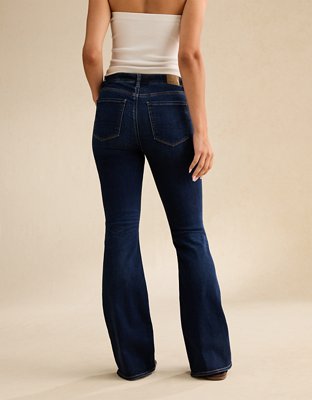 AE Super High-Waisted Flare Jean - Darkest Dazzler
