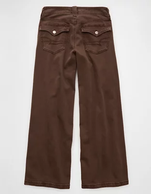 AE Low-Rise Ultra Wide-Leg Pant - Brown