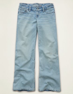 AE Lowest-Rise Baggy Wide-Leg Jean - Medium Tinted Indigo