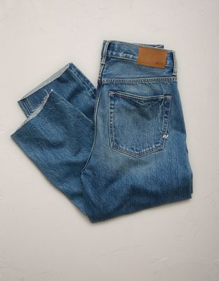AE77 Premium Straight Ankle Jean - Medium Wash