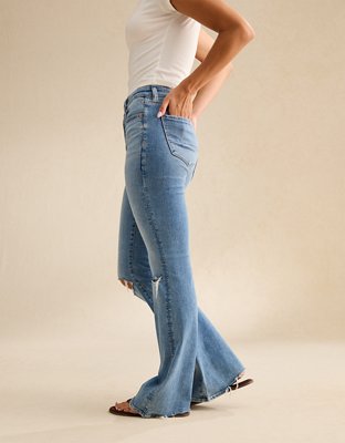 AE Super High-Waisted Flare Jean - Light Vintage