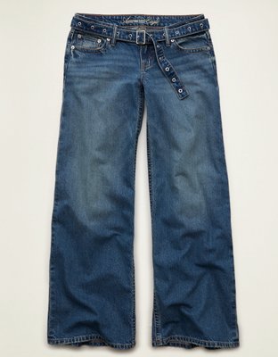 AE Lowest-Rise Baggy Wide-Leg Jean - Medium Tinted