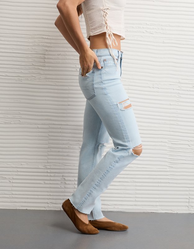 AE High-Waisted Straight Jean - Faded Light