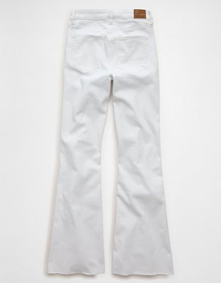 AE Super High-Waisted Flare Jean - Bright White