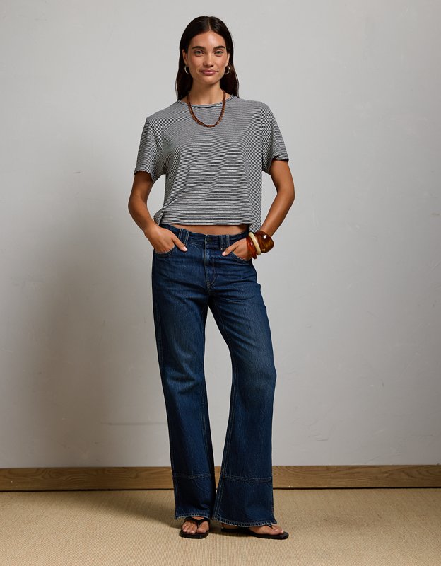 AE77 Premium Vintage Flare Jean - Dark Wash